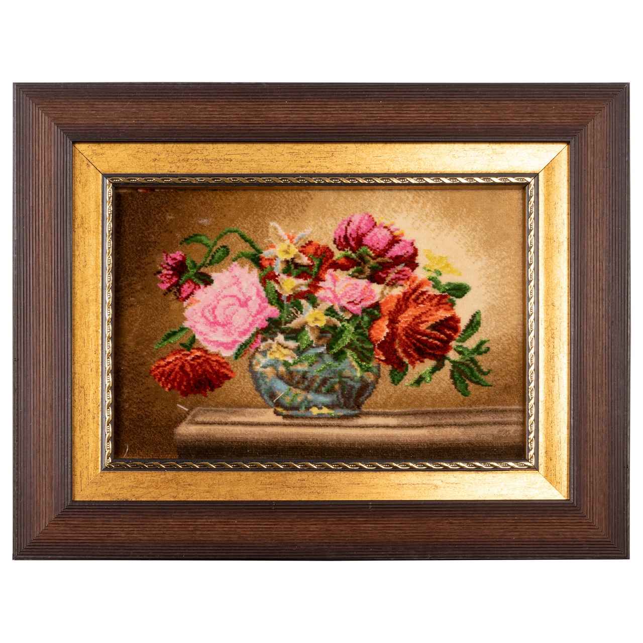 Main image of 手工结制波斯图案地毯 – 花瓶花卉图案