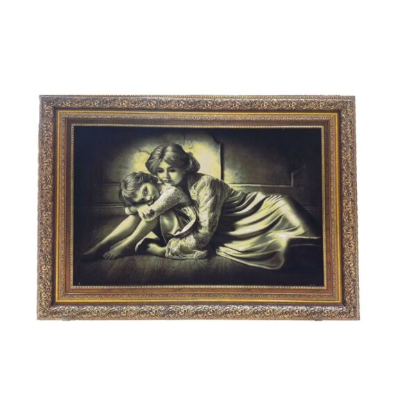 手工结制波斯图案地毯，产自大不里士 – 母爱主题