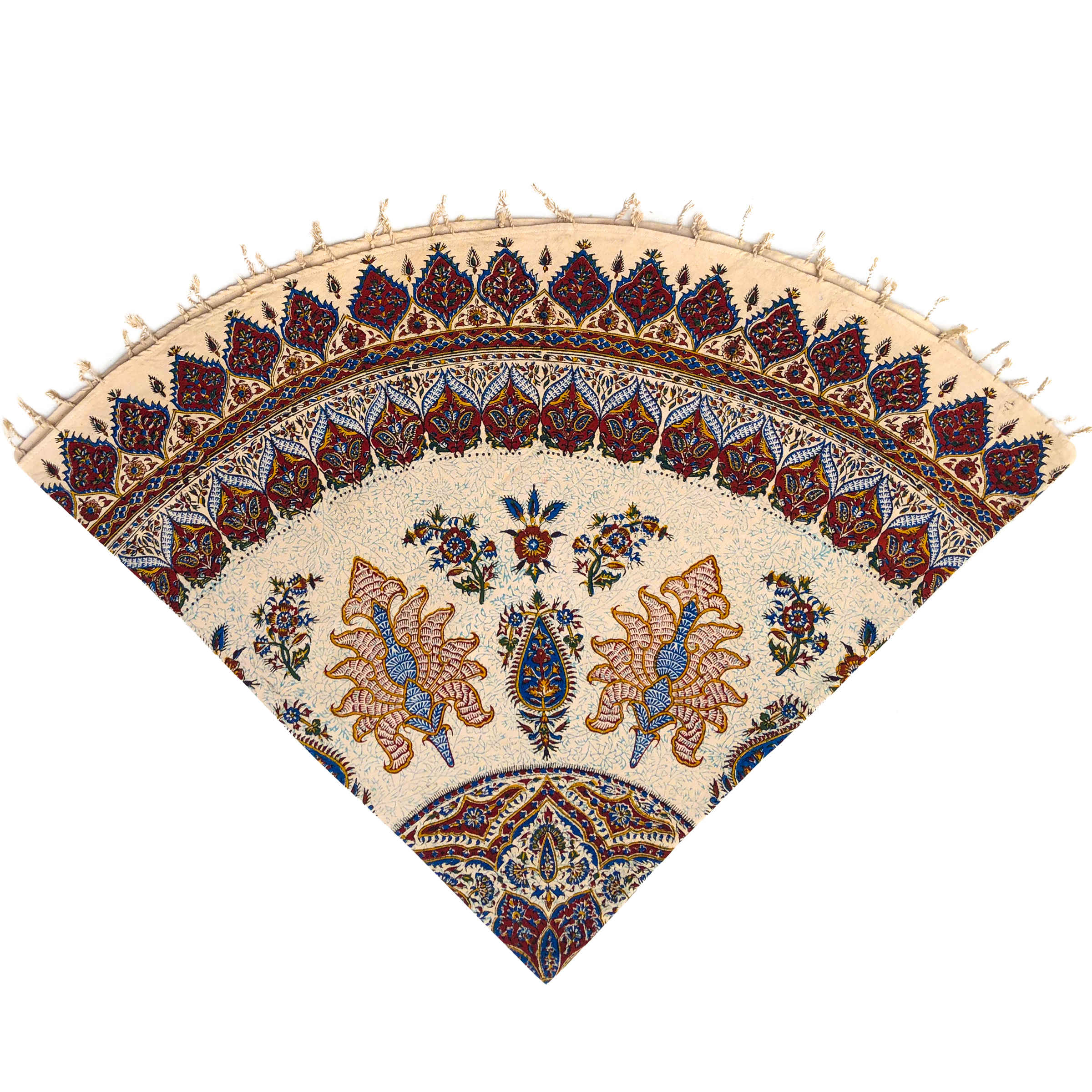 Main image of 波斯桌布：伊斯法罕传统Kalamkari木版印刷 Taji