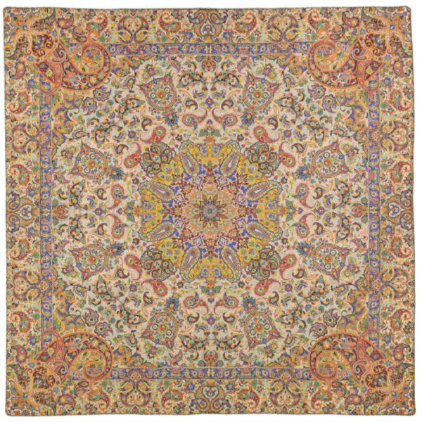 波斯 Termeh 桌布 – 奢华花卉图案，Arghava 款