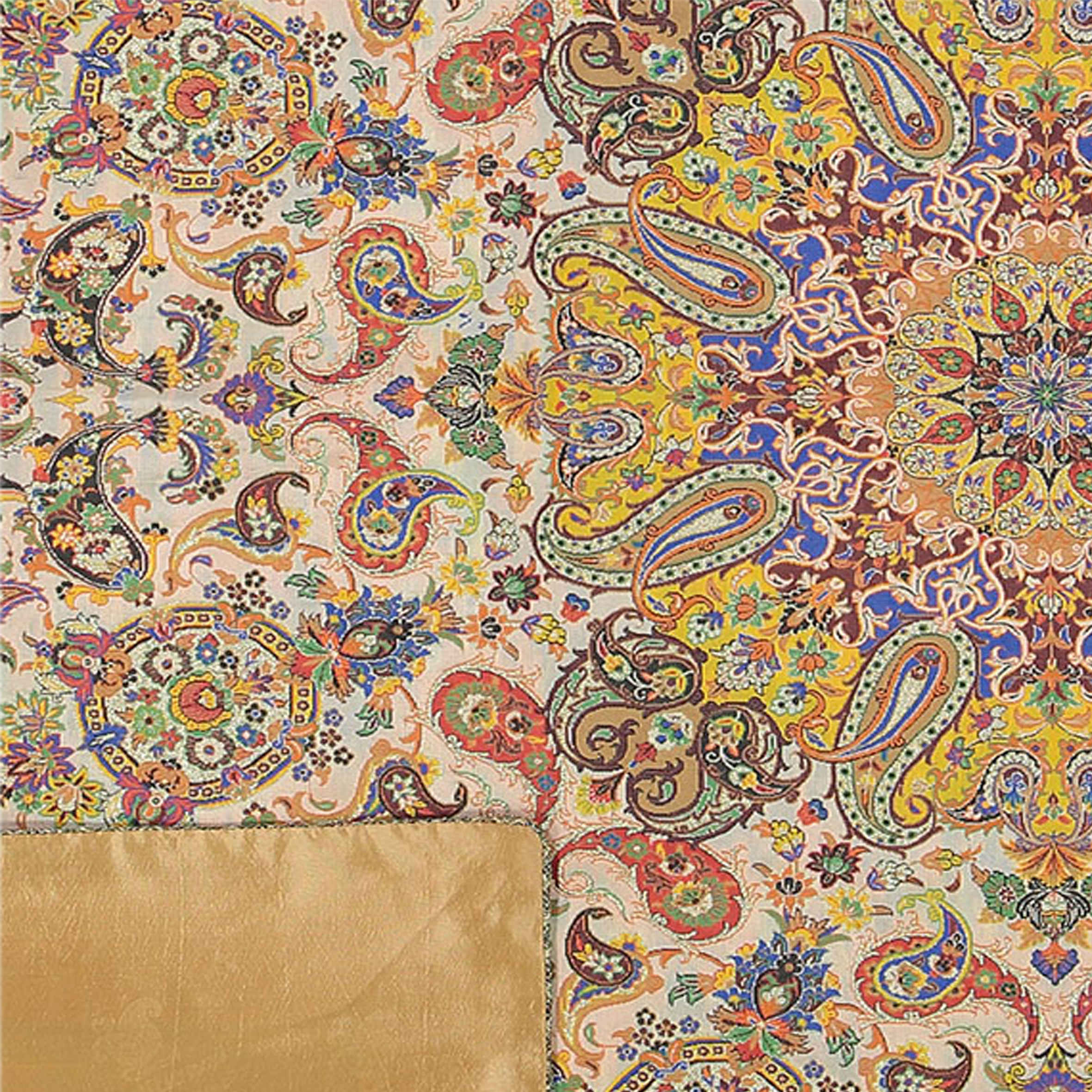 波斯 Termeh 桌布 – 奢华花卉图案，Arghava 款