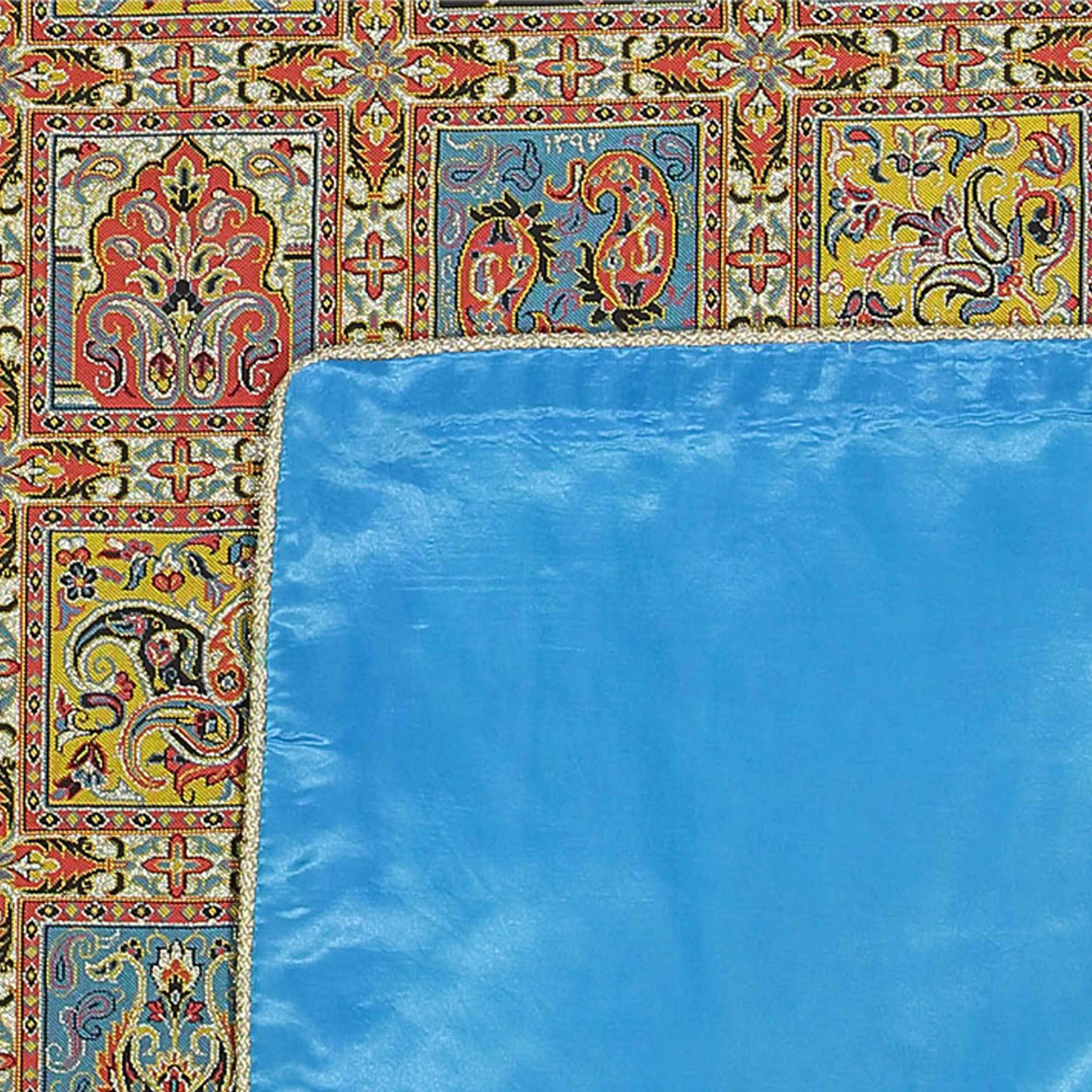 波斯 Termeh 桌布 – 奢华花卉图案，Bakhtiari 款