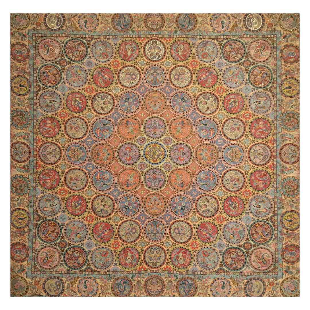 波斯 Termeh 豪华桌布 花卉纹 Khaan III 款