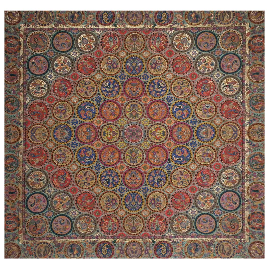 Main image of 波斯 Termeh 豪华桌布 花卉纹 Sahand 款