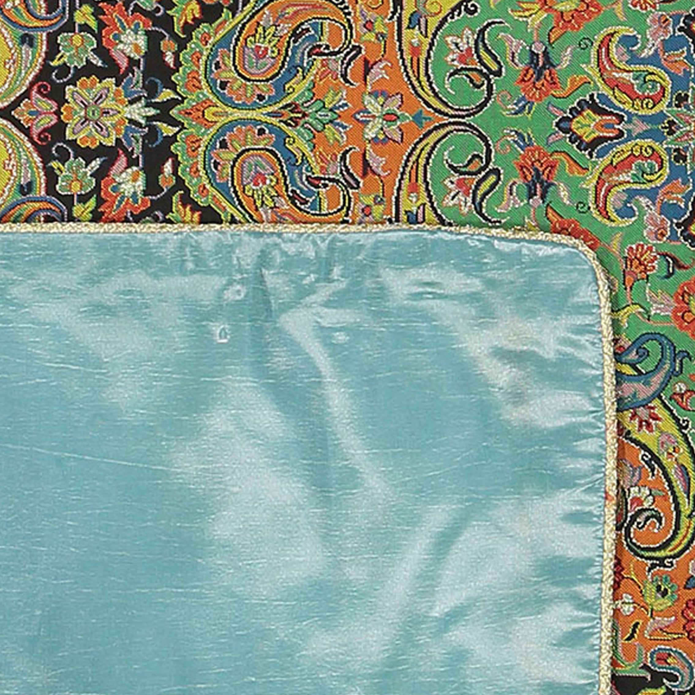 波斯 Termeh 桌布 —— 豪华花卉图案 Simorgh 款