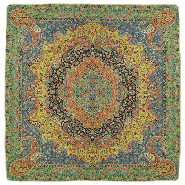 波斯 Termeh 桌布 —— 豪华花卉图案 Simorgh 款