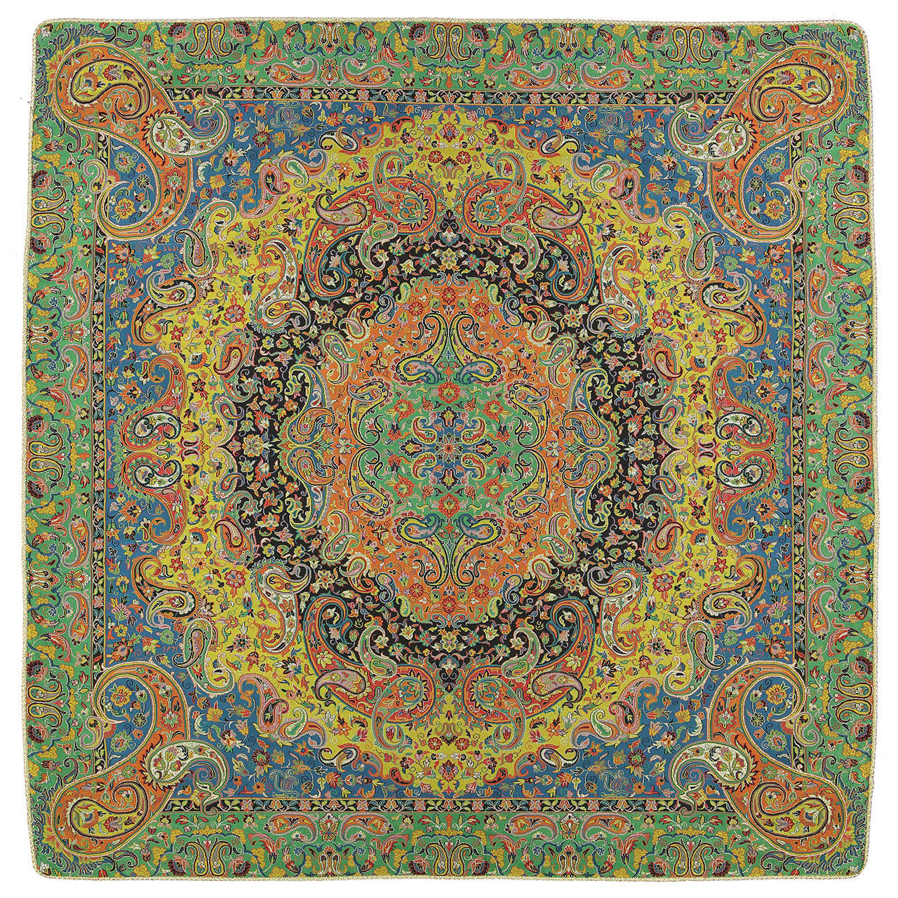 Main image of 波斯 Termeh 桌布 —— 豪华花卉图案 Simorgh 款