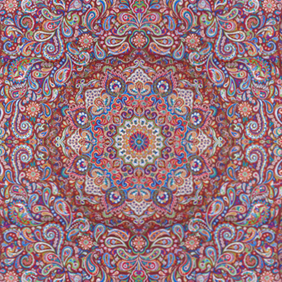 Termeh 桌布 – 豪华波斯佩斯利花纹，Shah Abbas 款