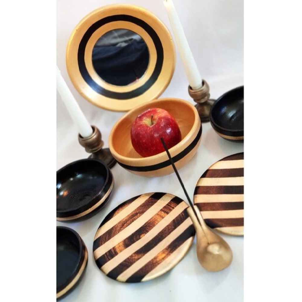 陶器哈夫特·辛套装——带镜子与烛台，适合诺鲁兹