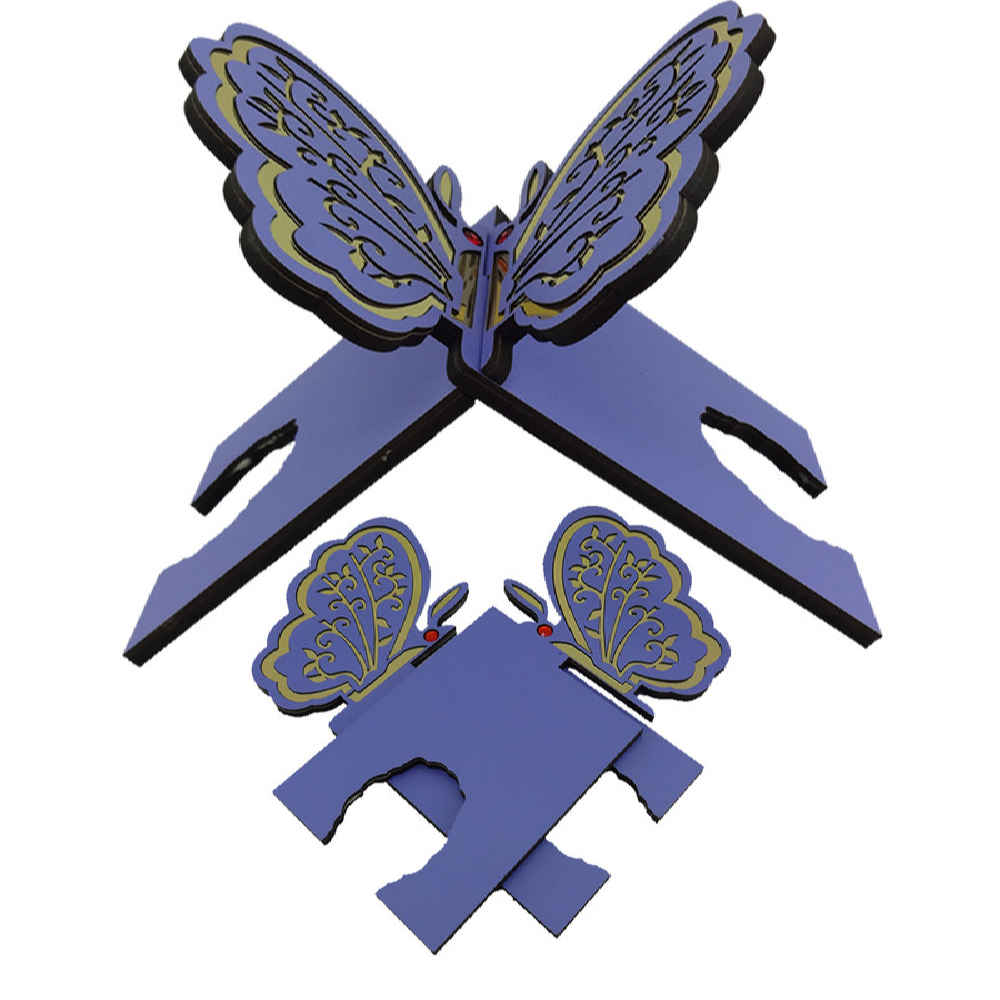 可折叠木制《古兰经》支架——蝴蝶图案