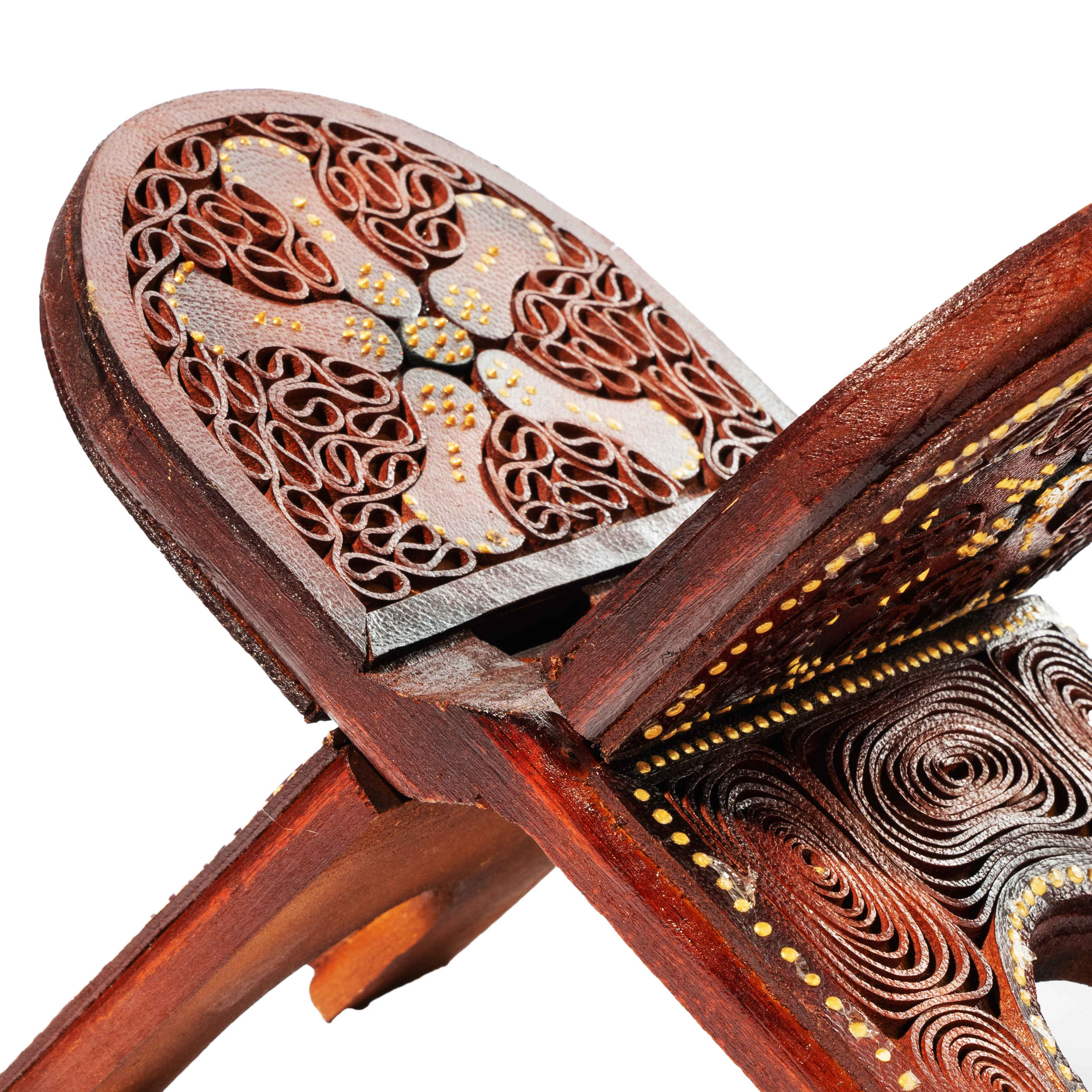 可折叠木制《古兰经》支架——骆驼皮材质