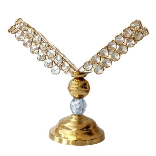 金属《古兰经》支架——带水晶设计，适合新娘仪式