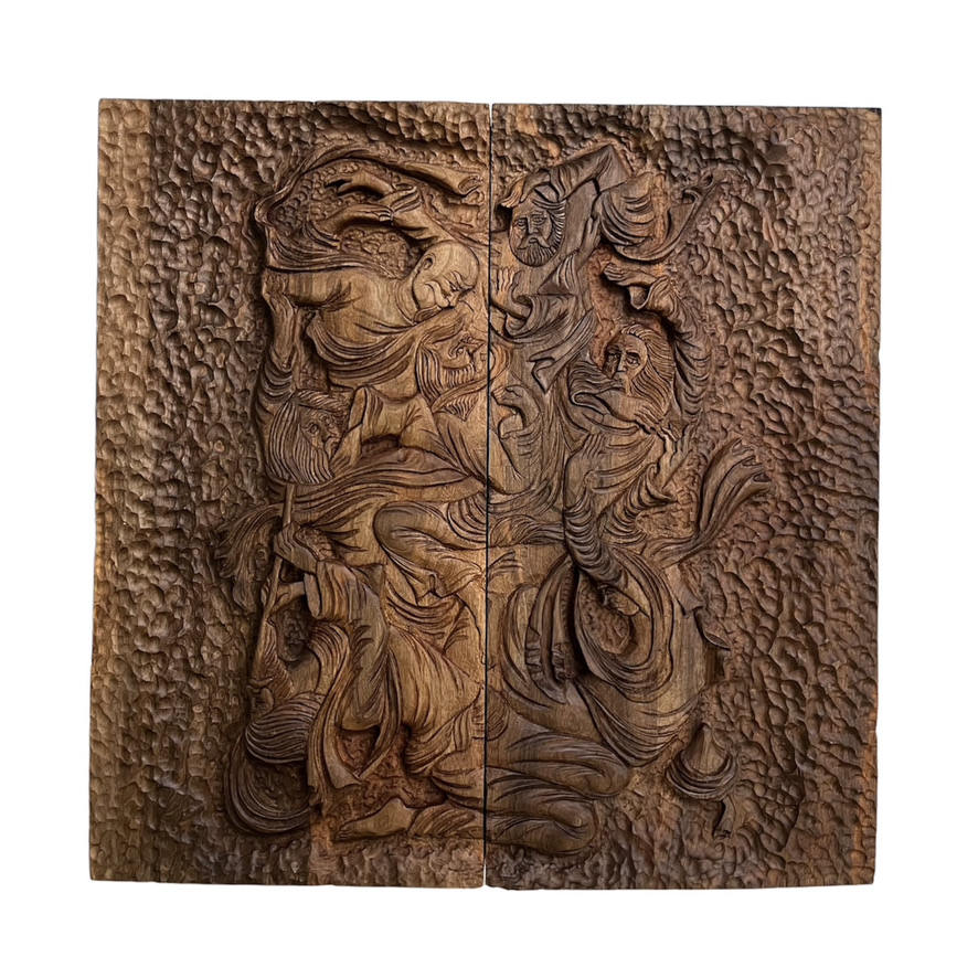 Main image of 鲁米（Rumi）灵感木制西洋双陆棋盘——手工制作