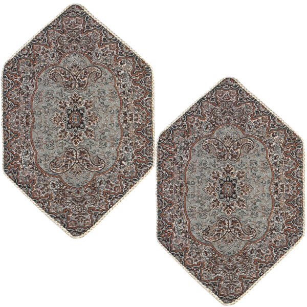 2 件套 Yazd Termeh 桌布 —— 豪华花卉图案 Nastaran 款