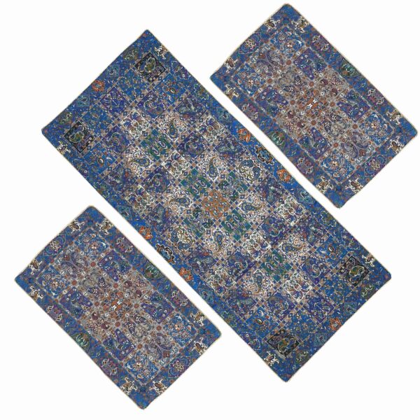 3 件套波斯桌布 —— 豪华 Yazd Termeh Kheshti 款
