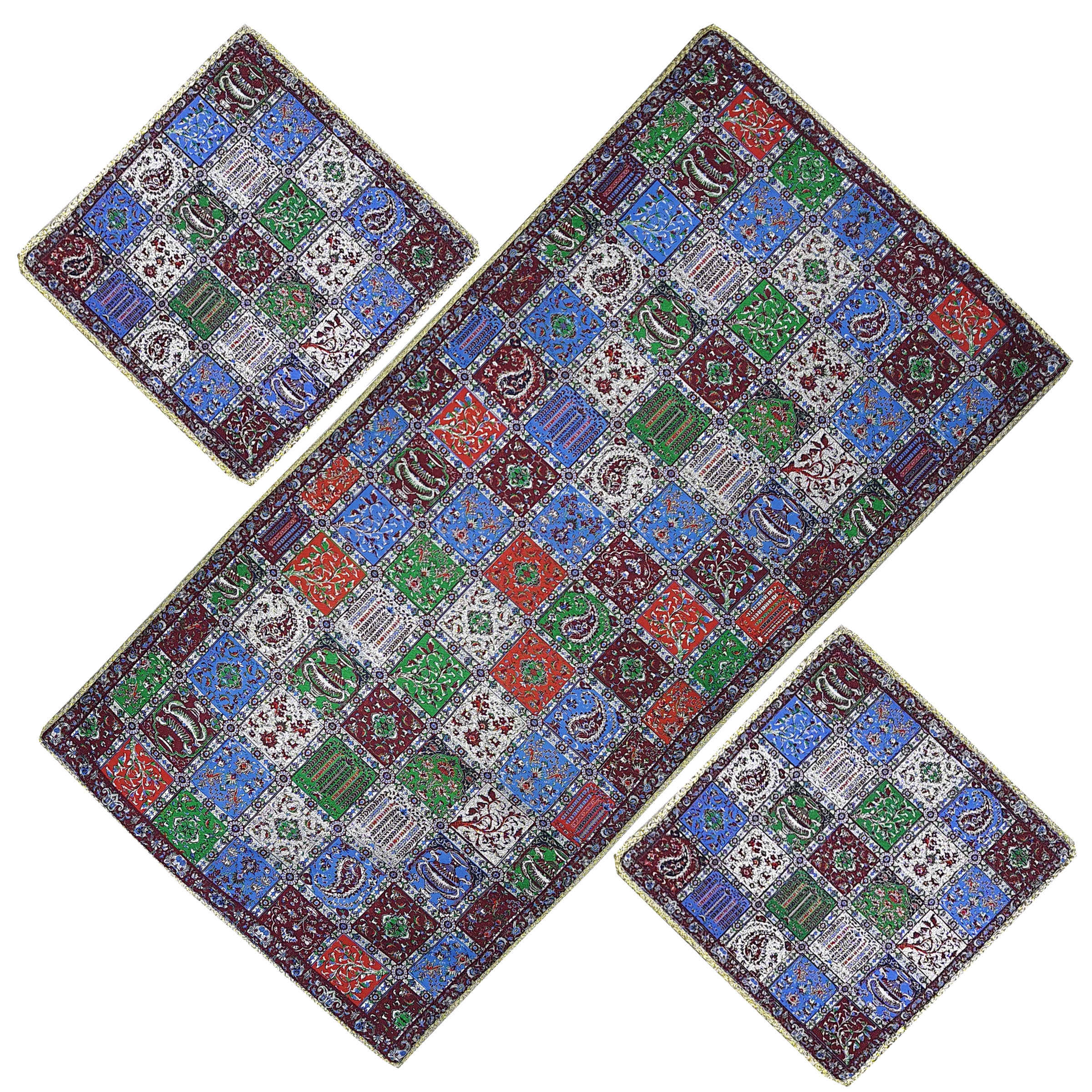 Main image of 4件套波斯 Termeh 桌布 – 豪华 Shahdad 款