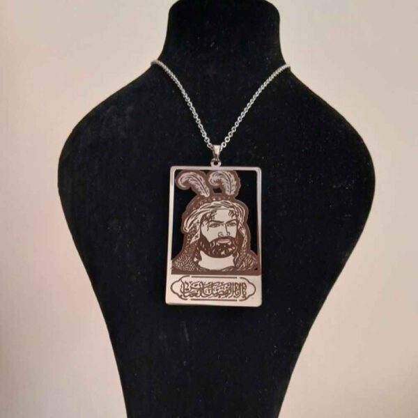 伊斯兰项链 Ya Abu Fadhl Al-Abbas图案 钢质吊牌