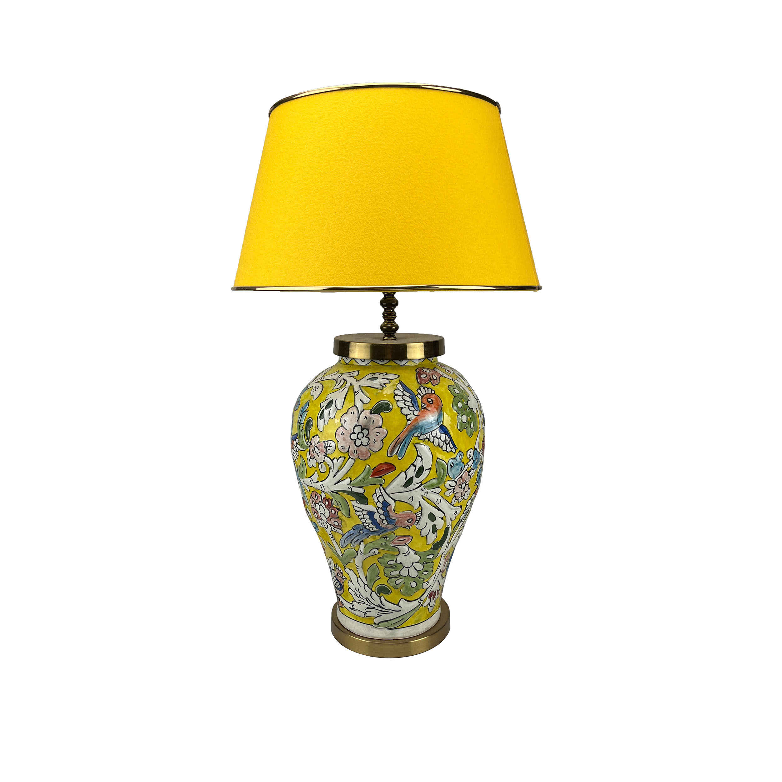 Main image of 带布罩的陶瓷花瓶台灯——卧室用