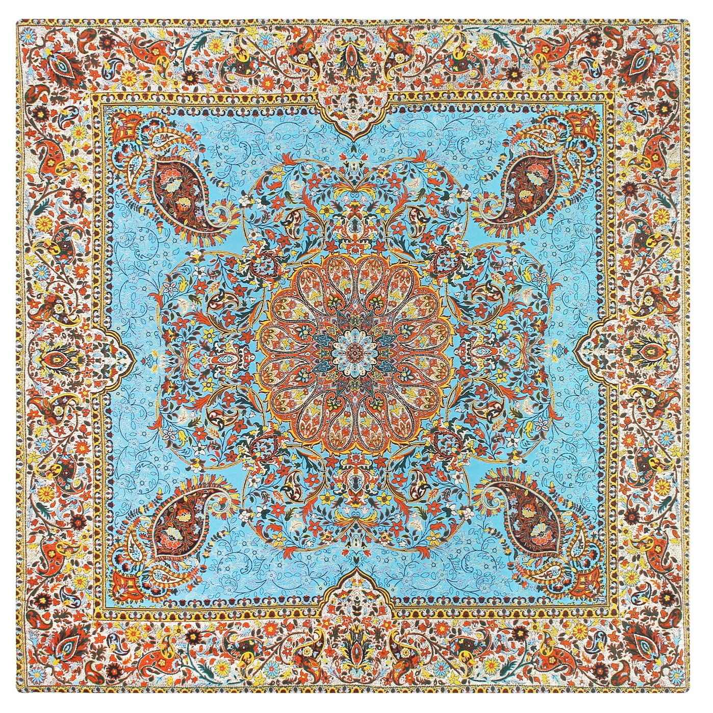 Main image of 波斯特尔梅桌布 —— 华丽 Afshari 款，佩斯利纹样