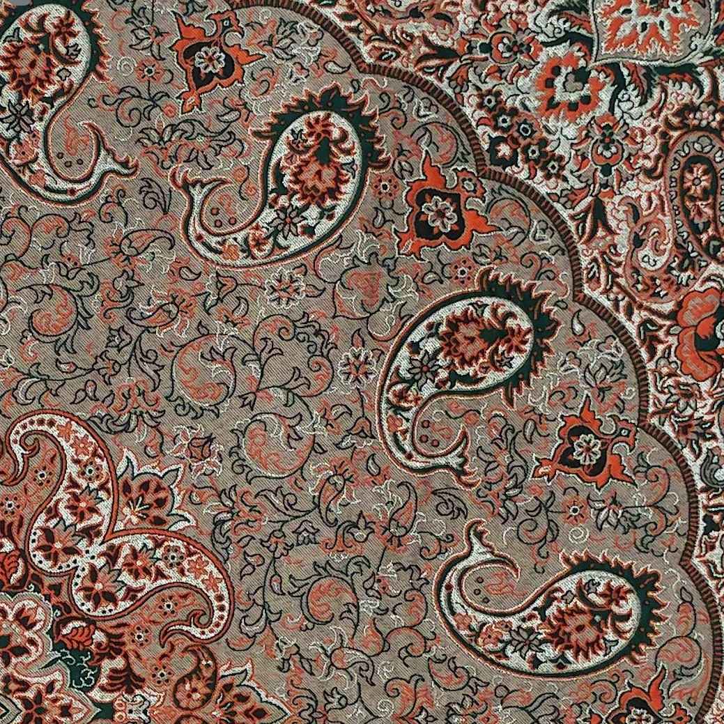 《德尔班奢华波斯佩斯利图案特尔梅桌布》