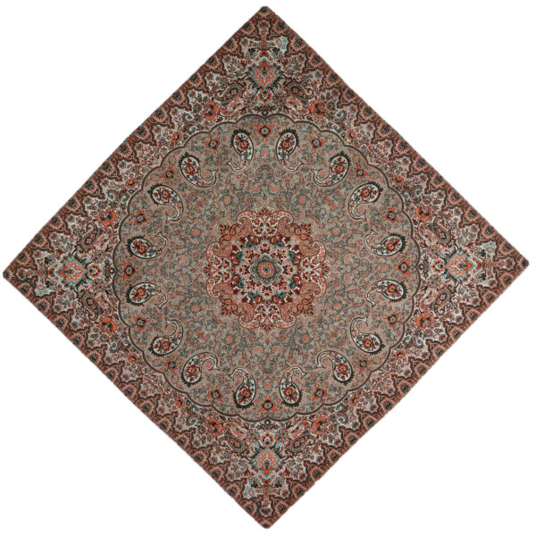 《德尔班奢华波斯佩斯利图案特尔梅桌布》