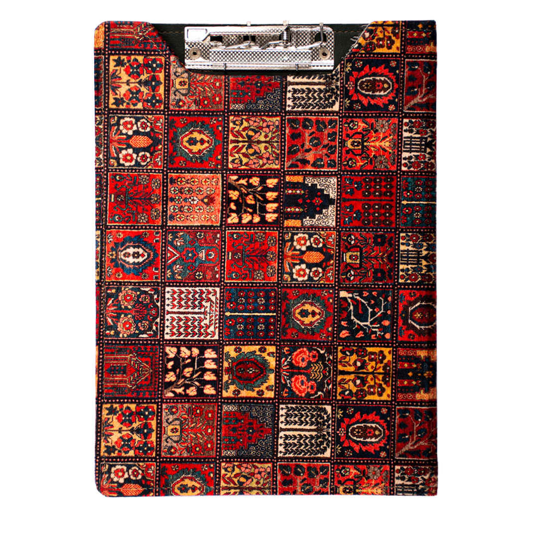 Main image of 传统印花夹板 – 带口袋和布面封面