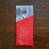Thumbnail 2: 天鹅绒波斯书法餐具袋 – 经典红色款