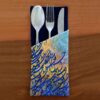 Thumbnail 2: 天鹅绒波斯书法餐具袋 – 餐桌配件款