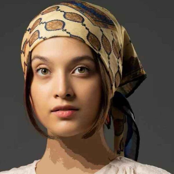 迷你头巾 – 女士艺术 Naser al-Din Shah Qajar 印花