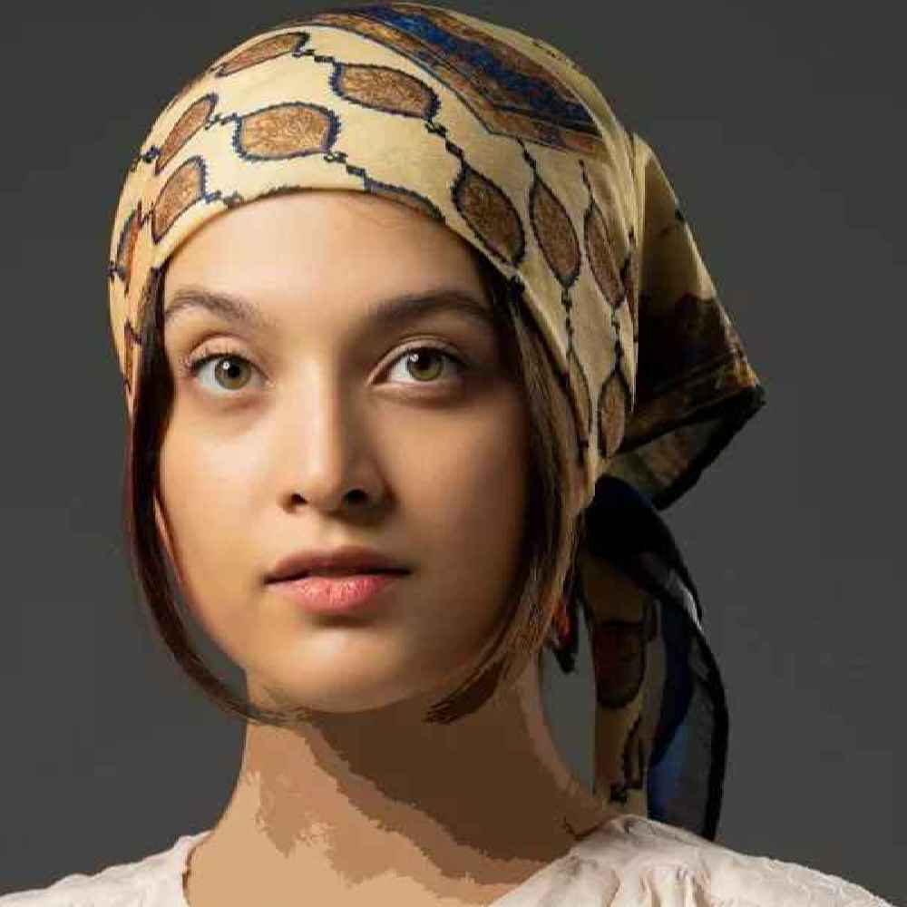 Main image of 迷你头巾 – 女士艺术 Naser al-Din Shah Qajar 印花