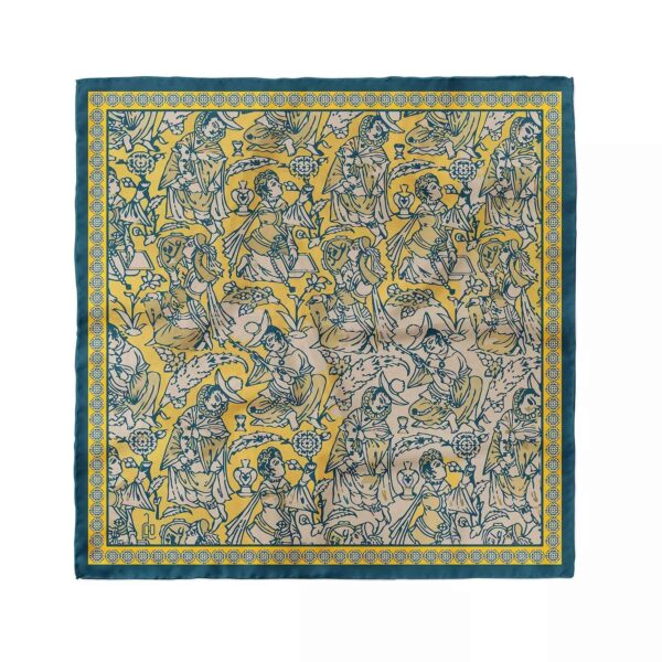 迷你头巾 – 女士艺术图画印花，夏季和春季理想款