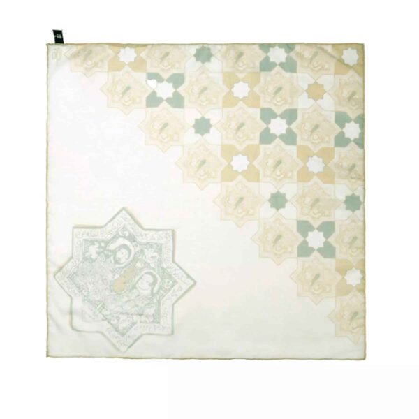 迷你头巾 – 女士艺术传统印花，夏季和春季理想款