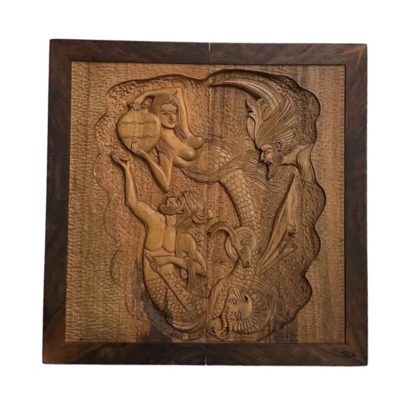 木雕西洋双陆棋盘——《列王纪》灵感 Ashkbous 手工制作