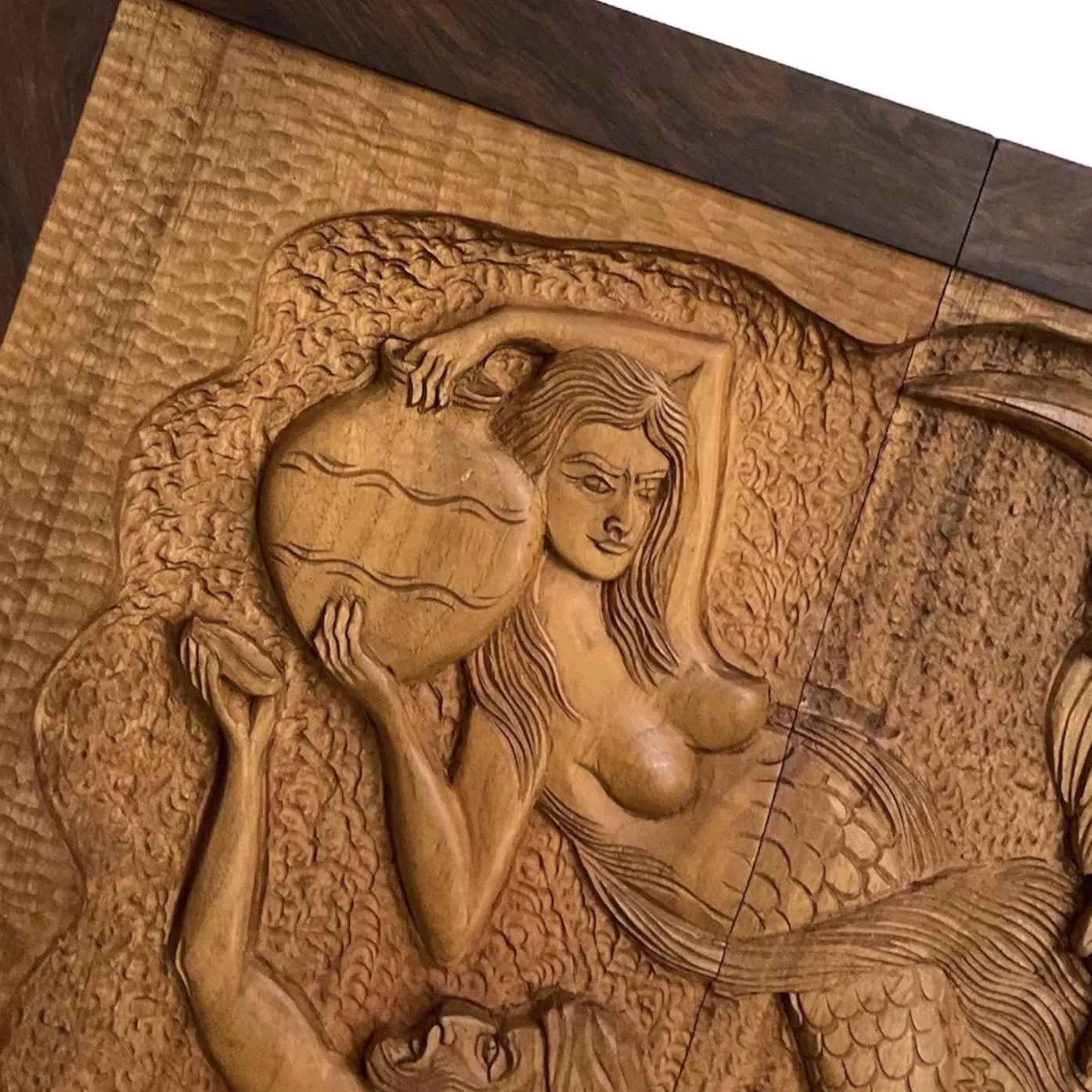 木雕西洋双陆棋盘——《列王纪》灵感 Ashkbous 手工制作