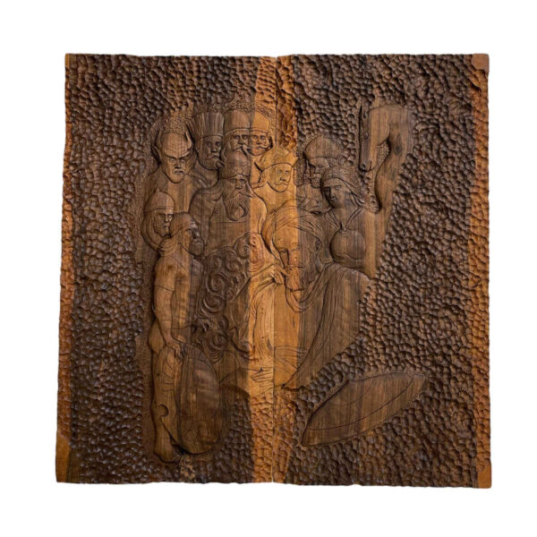 木雕西洋双陆棋盘——《列王纪》主题手工制作