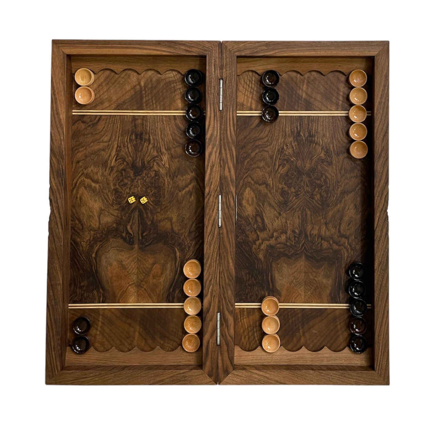 木雕西洋双陆棋盘——《列王纪》主题手工制作