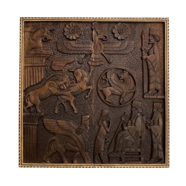 木雕西洋双陆棋盘——波斯文化遗产 阿契美尼德王朝主题手工制作