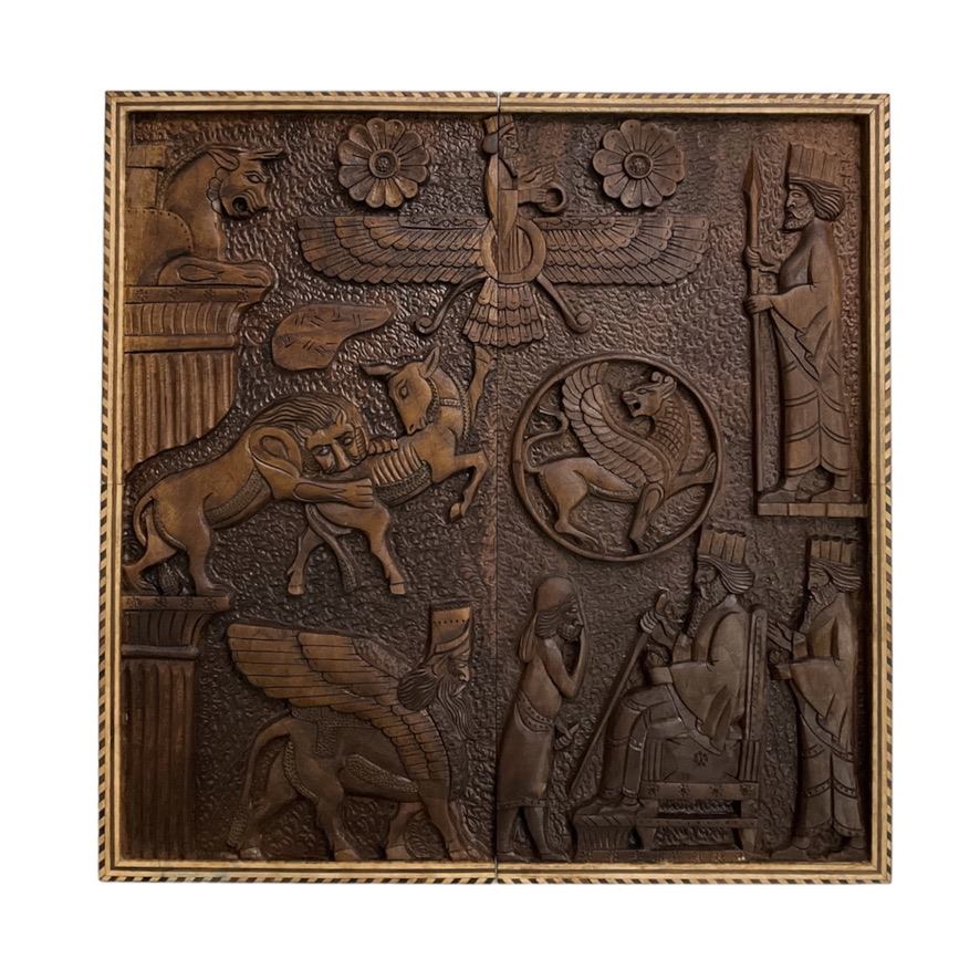 Main image of 木雕西洋双陆棋盘——波斯文化遗产 阿契美尼德王朝主题手工制作