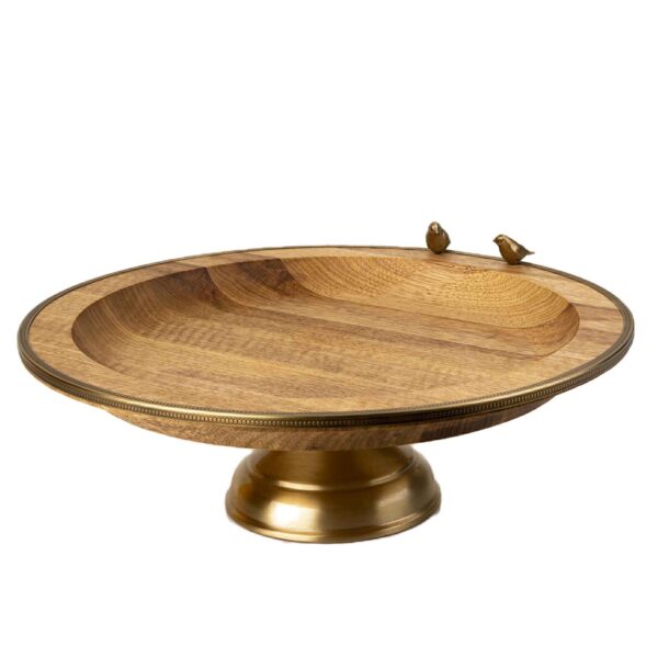 木质水果与甜点餐盘 – 鸟类设计