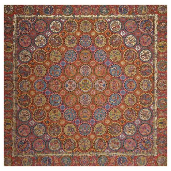 Yazd Termeh 豪华桌布 花卉纹 Haft Khaan II 款