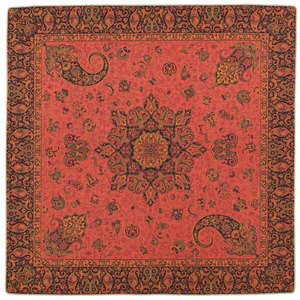 雅兹德 Termeh 桌布 – 奢华波斯佩斯利图案，Bahar 款