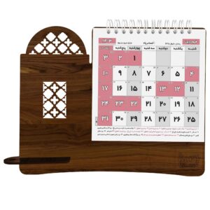 1403波斯桌面日历 月历 带笔座