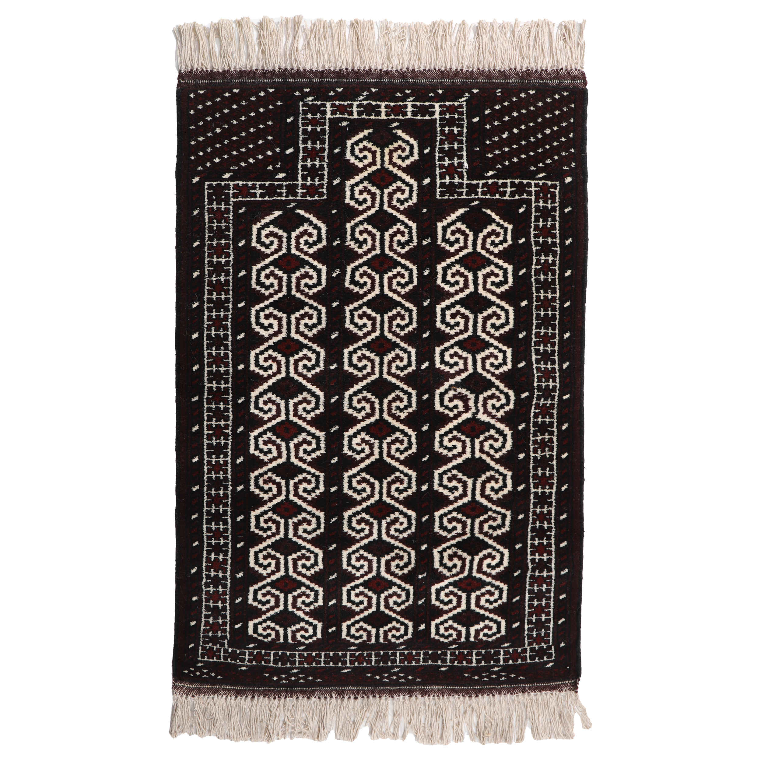 Main image of 波斯地毯，羊毛手工结制，产自戈莱斯坦 Torkaman 桃花心木色