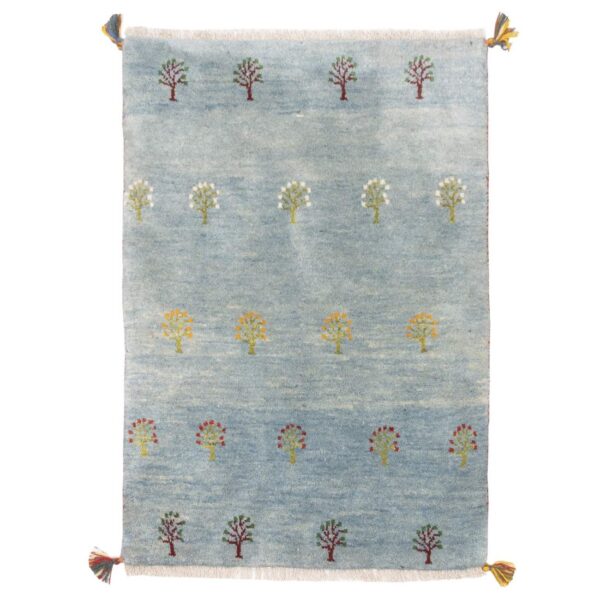 正宗波斯加贝地毯 羊毛 手工编织于法尔斯 蓝色