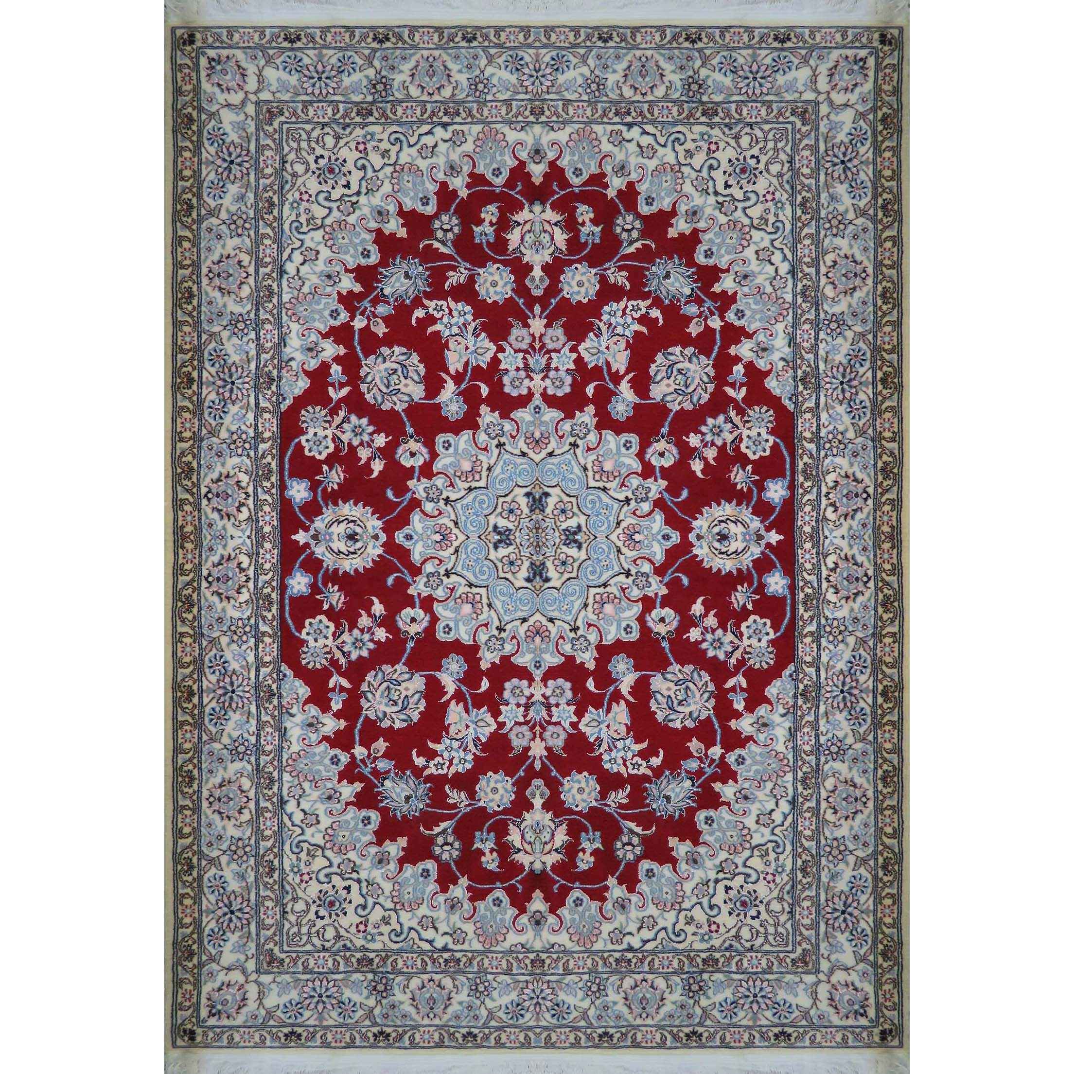 Main image of 正宗波斯丝地毯，手工结制，产自奈因 Lachak Toranj 红色