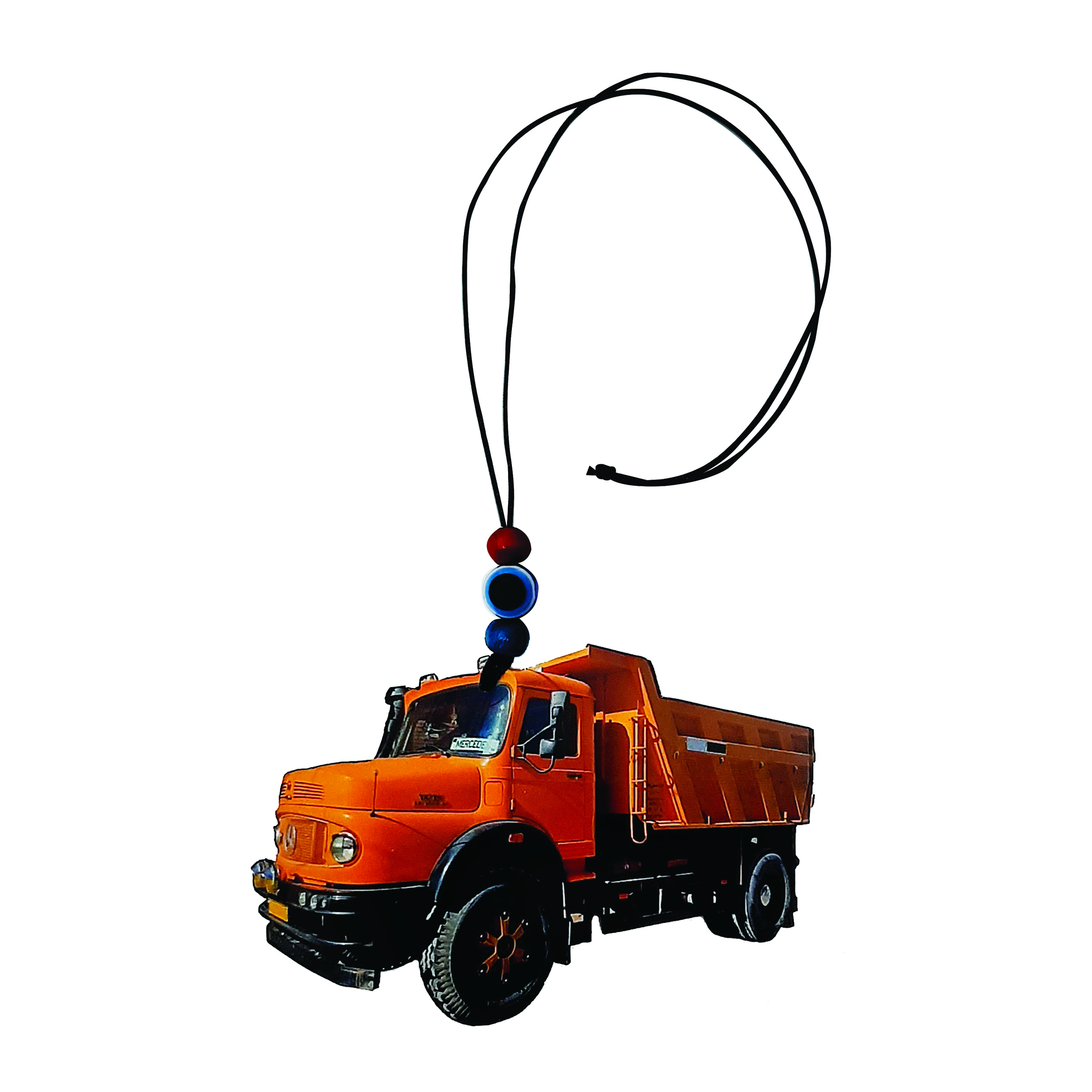 Main image of 后视镜挂件 – 经典老款奔驰卡车造型