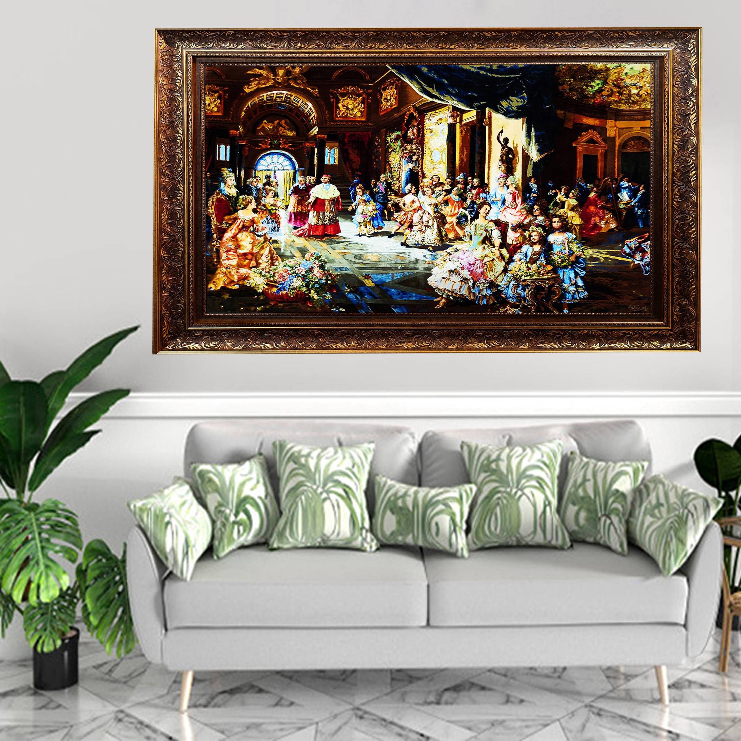 手工结制波斯画意地毯,产自大不里士 – Cesare-Auguste Detti 精彩表演