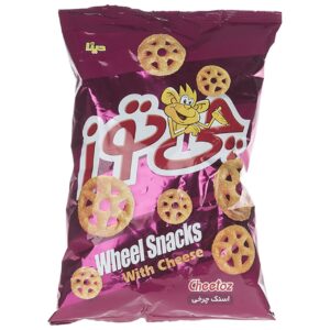 Cheetoz 轮形伊朗泡芙 – 芝士泡芙零食，85 克（15 包）