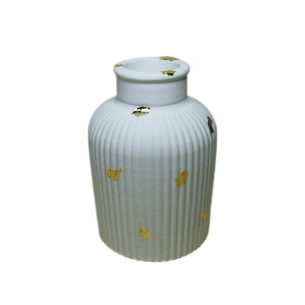 混凝土花瓶 – 树脂手工 白色