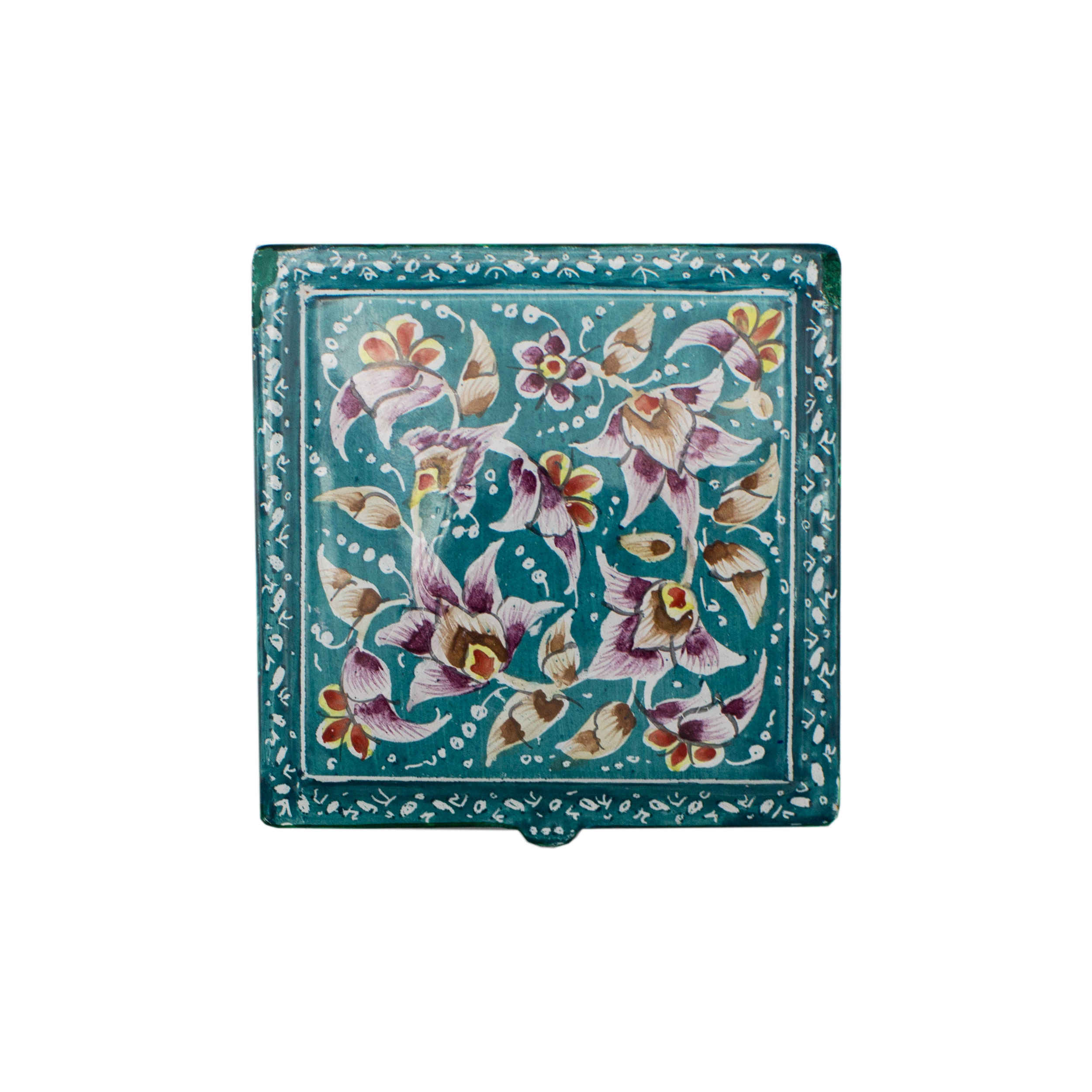 Main image of 手绘波斯 Minakari 珐琅铜首饰盒